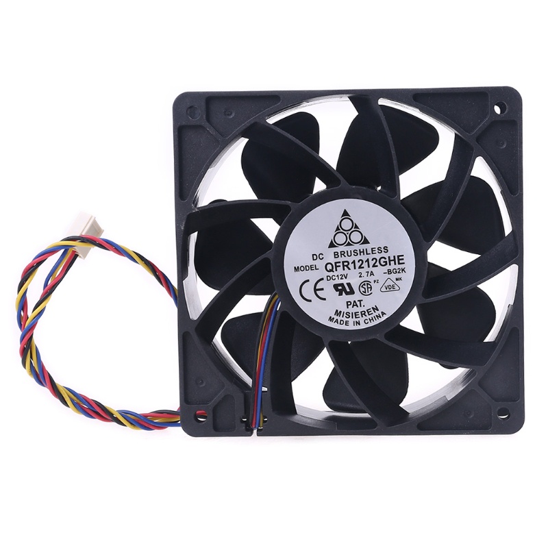 Quạt Tản Nhiệt QFR1212GHE QFR1212GHE-PWM 4P 12V 2.7A 12038 Server Cho Bitcoin Miner