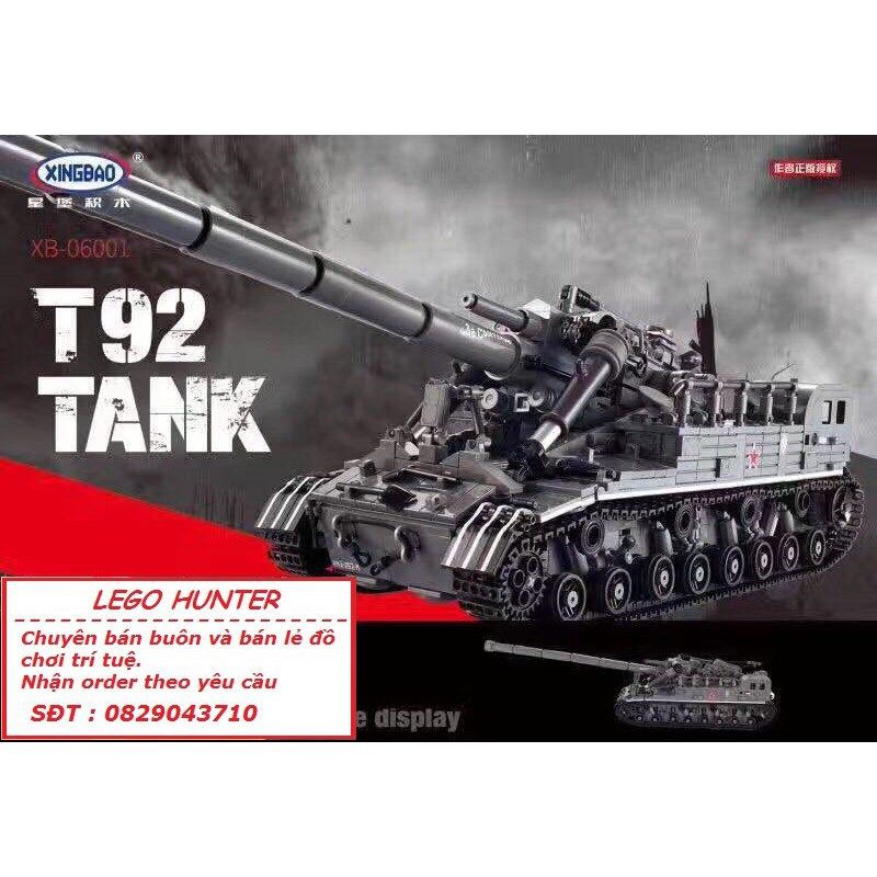 Lego Army Bộ lắp ráp Tank T 92 của Hồng Quân Liên Xô Xingbao 1832 chi tiết