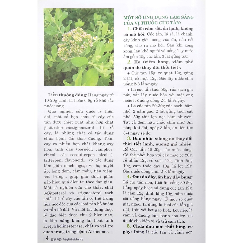 Sách Sổ Tay Y Học - Những Bài Thuốc Hay 98