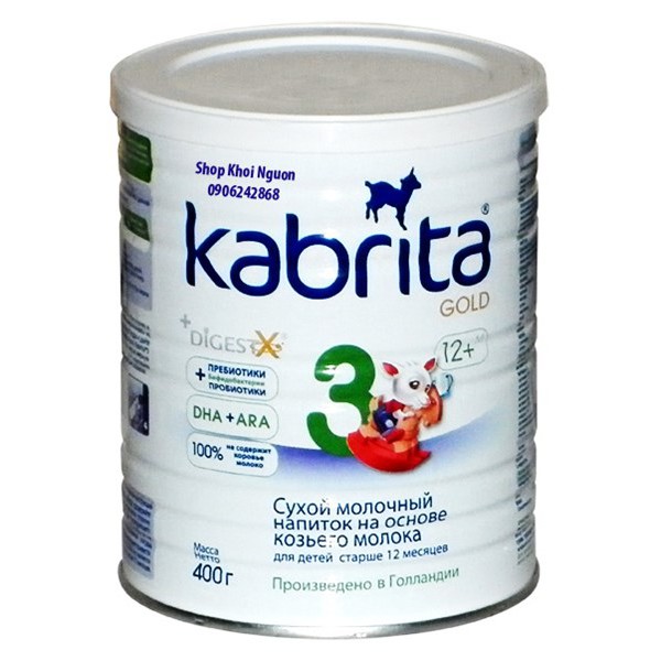 Sữa Dê Kabrita Nga Gold số 3 hộp 400gr