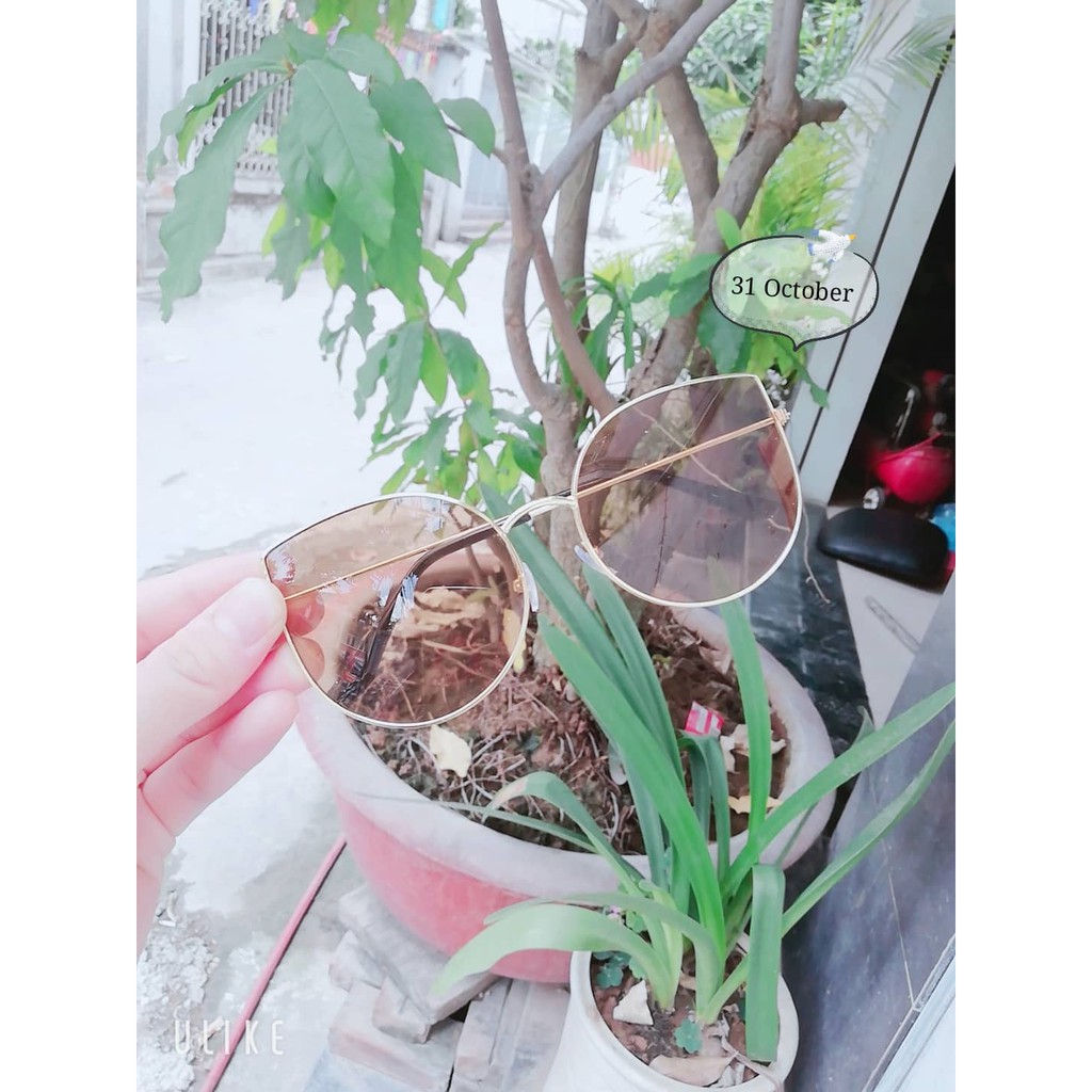 Kính râm nữ phong cách ulzzang mắt mèo ba màu 207 | BigBuy360 - bigbuy360.vn