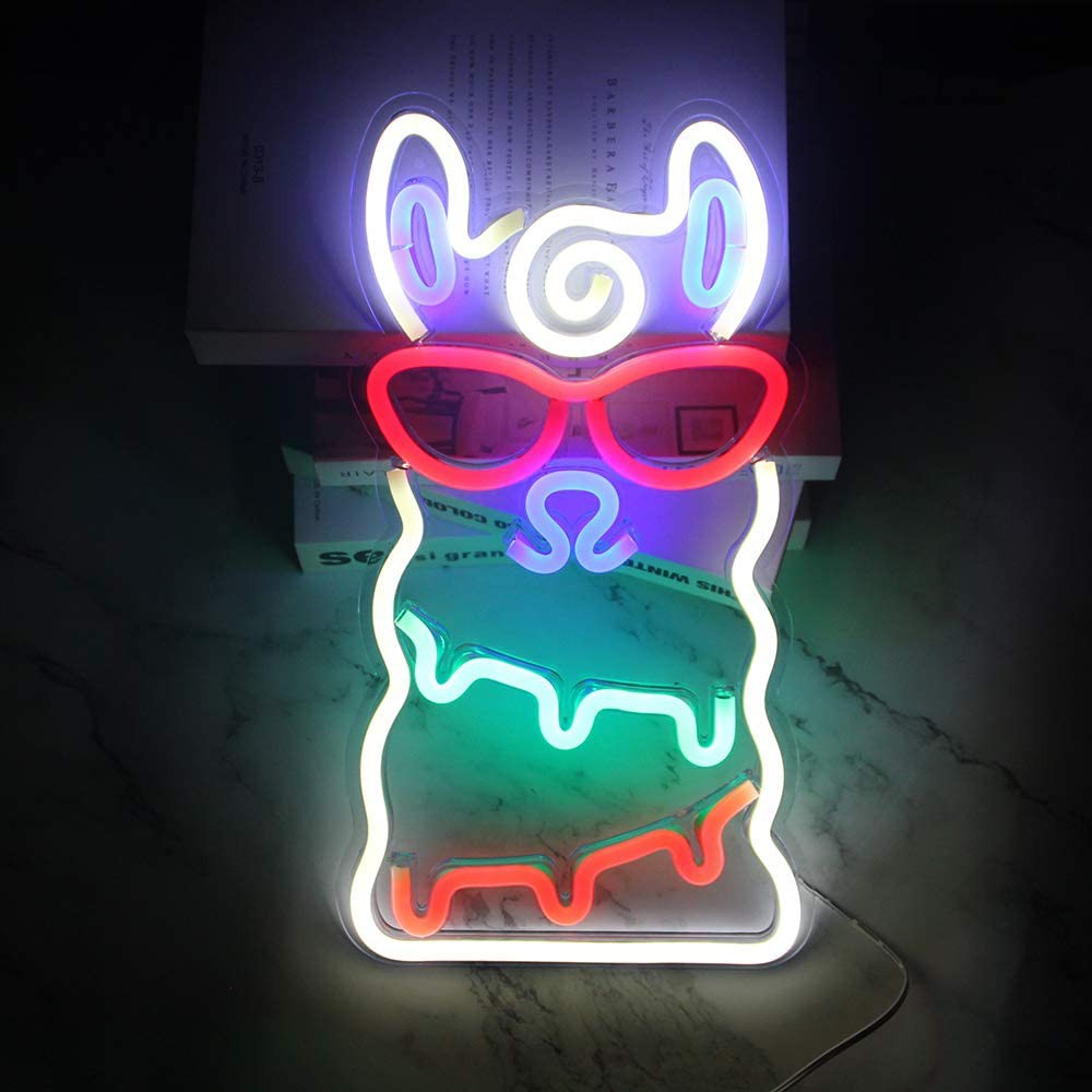 Đèn Trang Trí Led Neon Sign Lạc Đà Alpaca