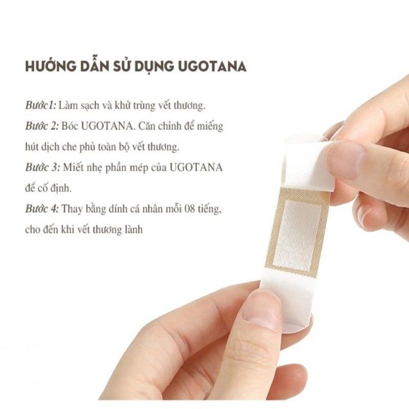 (KHỔ TO 38mm x 72mm)HỘP 30 MIẾNG BĂNG DÍNH Y TẾ UGOTANA