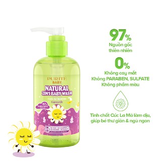 Sữa tắm gội purité baby cúc la mã 250ml_ht