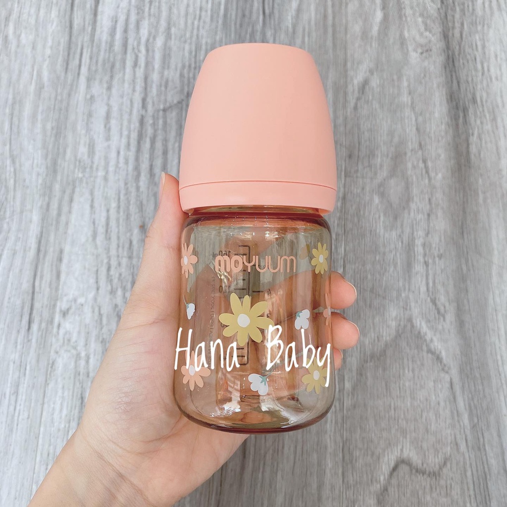 Bình sữa Moyumm bản họa tiết dung tích 170ml, 270ml