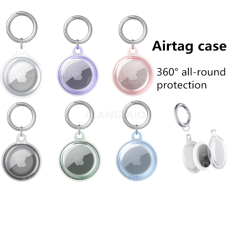 Bao da móc khoá AirTag Case AirTag Apple Trong suốt Case