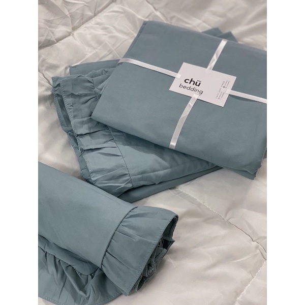 [HÀNG CÓ SĂN] Bộ chăn ga gối full 6MÀU CHẤT LIỆU COTTON ĐŨI VIỀN BÈO | BigBuy360 - bigbuy360.vn