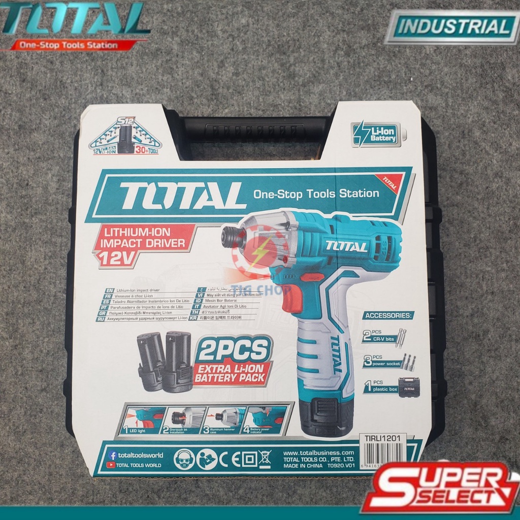 Máy siết vít dùng pin Lithum-ion 12V TIRLI1201 ( New 2021 )