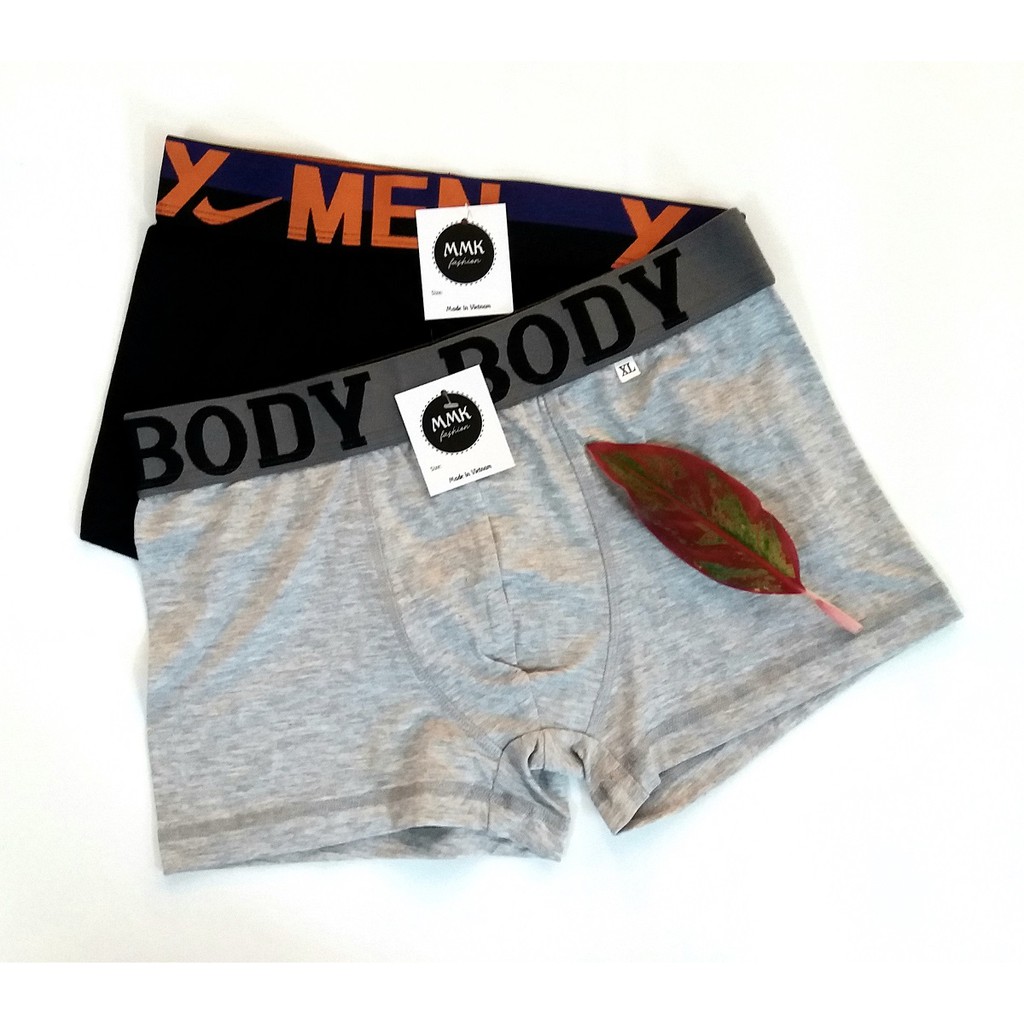 Quân sịp đùi, quần lót nam boxer, vải cotton 4 chiều- M004