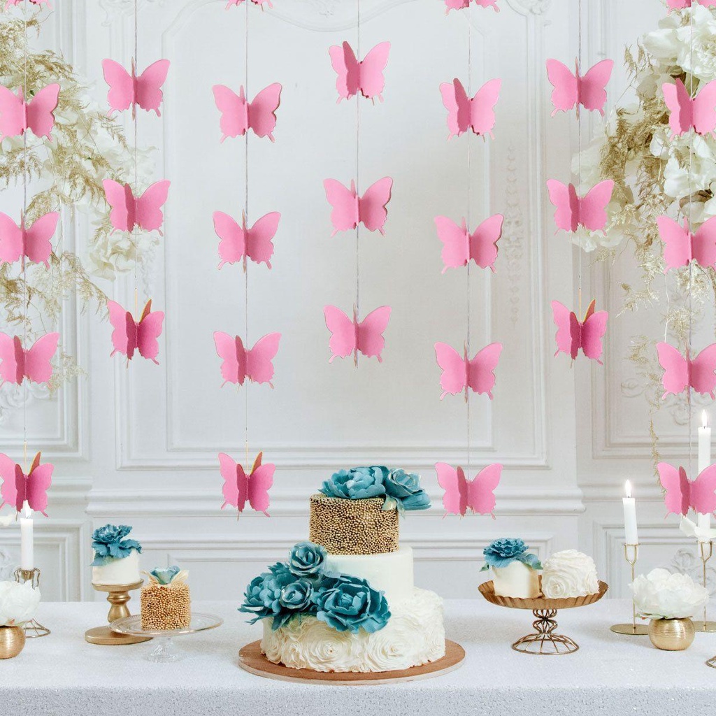 ESPO Phụ Kiện Trang Trí Tiệc Hình Bướm Bằng Giấy DIY