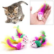 đồ chơi mèo - con chuột bông mềm nhiều màu