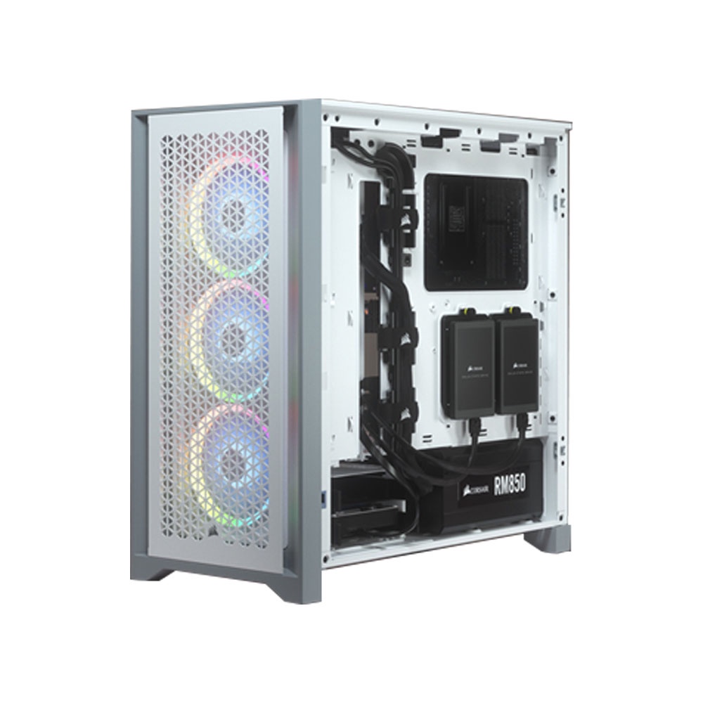 Vỏ Case CORSAIR 4000D- AirflowTempered Glass-White - Hàng chính hãng