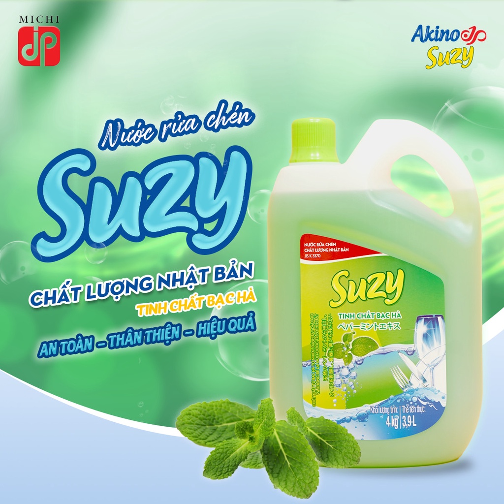 Nước Rửa Chén Bát SUZY Nhật Bản 4kg
