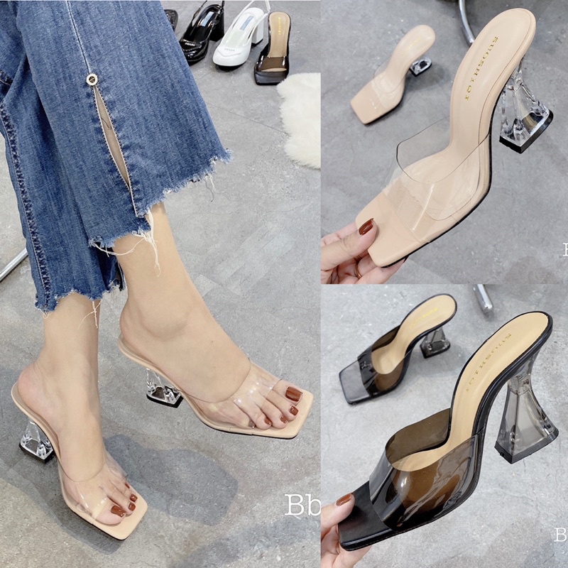 Guốc trong quai ngang gót trụ loe