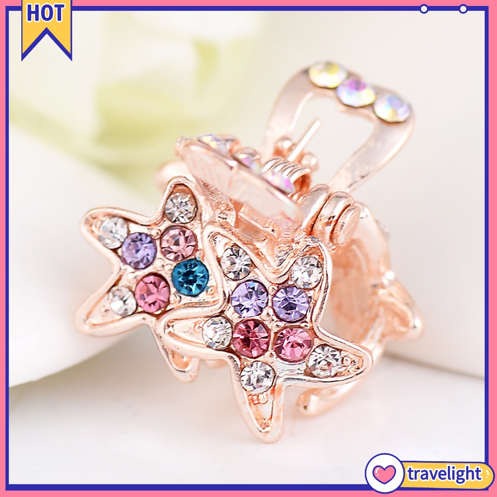 Kẹp tóc hình sao biển đính đá dễ thương cho nữ