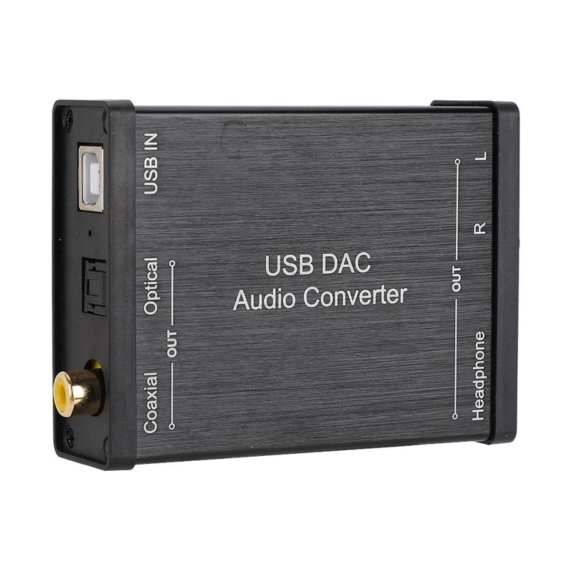 Audio Converter Digital to Analog USB Multi-Function DAC Sound Card Compatible