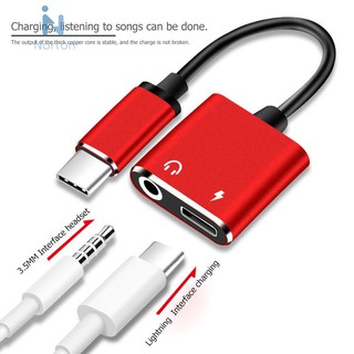 Phụ kiện chuyển đổi 2 trong 1 Type-C sang tai nghe 3.5mm và sạc cho Xiaomi Huawei