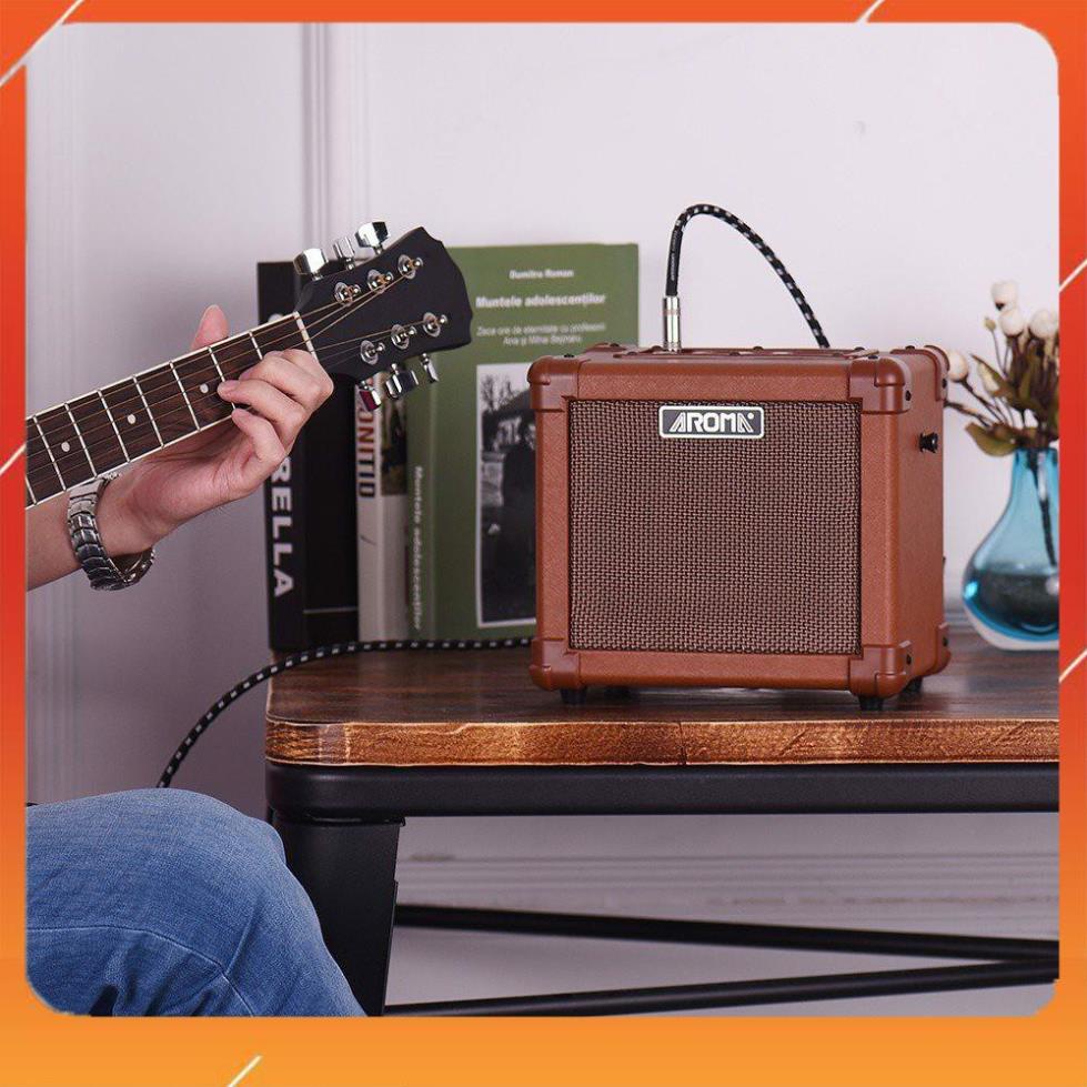 Hàng auth - AMPLI GUITAR AROMA AG-10A - BẢN CHÍNH HÃNG QUỐC TẾ- LOA BLUETOOTH - LOA GUITAR