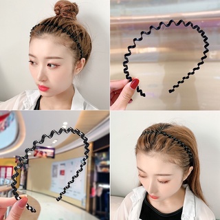 Cài tóc đen gợn sóng bảng to