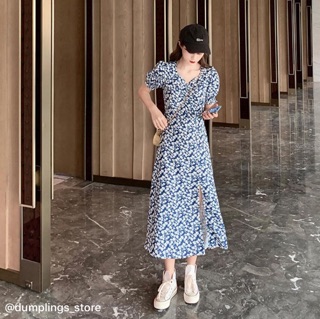 Váy dáng dài xẻ tà