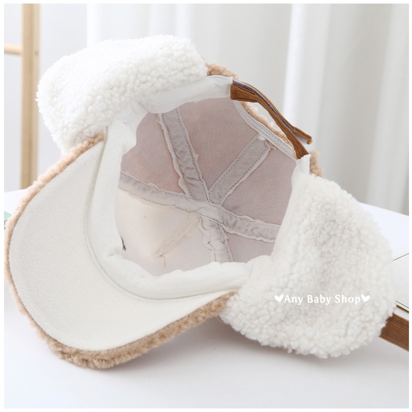 Mũ nón phi công in hình cà rốt và thỏ con cute cho bé trai bé gái có ốp tai nhiều màu dễ thương-hàng có sẵn ❣❣