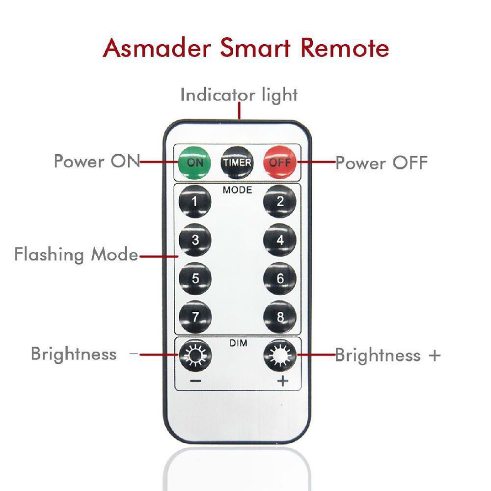 Dây đèn led 120 bóng kèm remote điều khiển đẹp mắt độc đáo