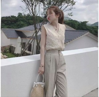 Set Áo ren nổi + quần đũi