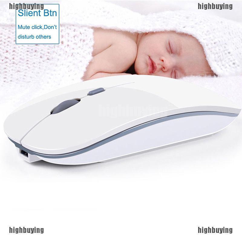 Chuột Không Dây 2.4GHz Sạc USB Siêu Mỏng