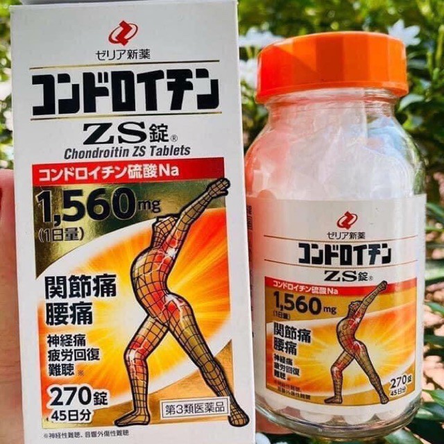 Viên uống hỗ trợ xương khớp nhện Zs Chondroitin 270 Viên Nhật Bản