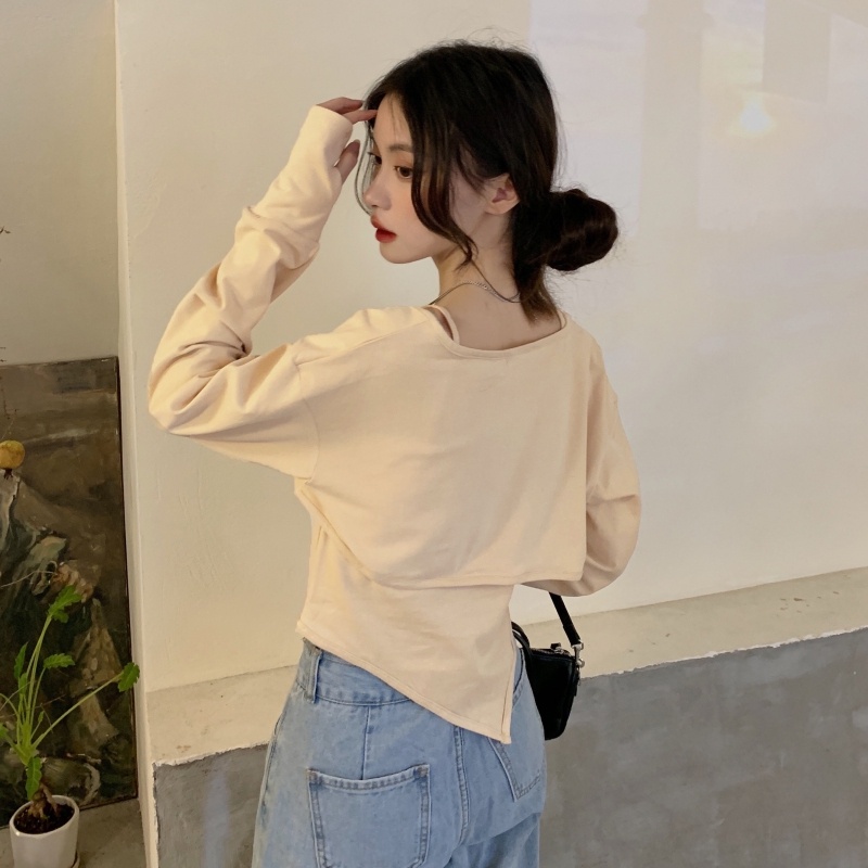 ZHELIHANGFEI Bộ Áo Cardigan Dài Tay + Quần Lưng Cao Xinh Xắn Dành Cho Nữ