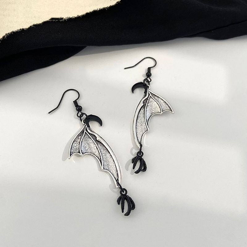 Bông Tai Dáng Dài Hình Cánh Dơi Phong Cách Cổ Điển Độc Đáo