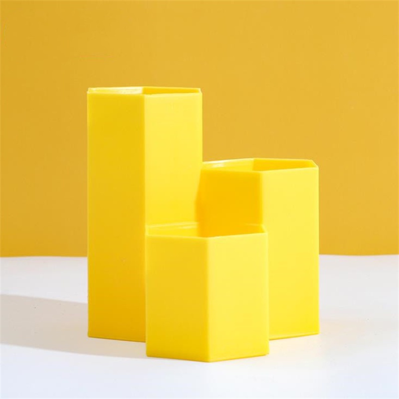 Giá Đỡ Bút Hình Lục Giác Sức Chứa Lớn Đa Năng Có 5 Màu Tiện Dụng