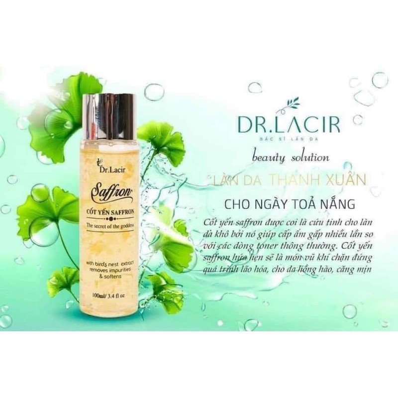 Toner cốt yến Dr.Lacir - Tặng mặt nạ thủy tinh Glutathion | BigBuy360 - bigbuy360.vn