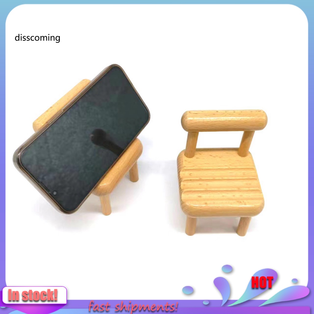 Giá Đỡ Điện Thoại Bằng Gỗ Hình Ghế Ngồi Có Thể Tái Sử Dụng