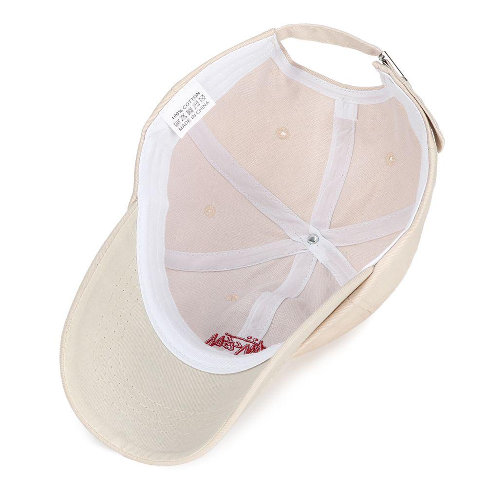 Mũ Lưỡi Trai Cotton Chống Nắng Thêu Chữ Sau Lưng Cho Nam Nữ