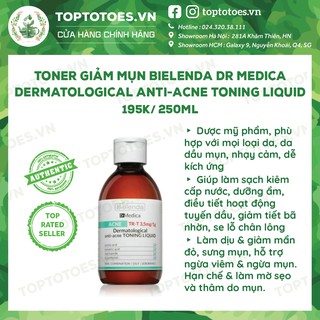 Toner Bielenda Dr Medica Anti-acne Dermatological Toning Liquid 250ml làm