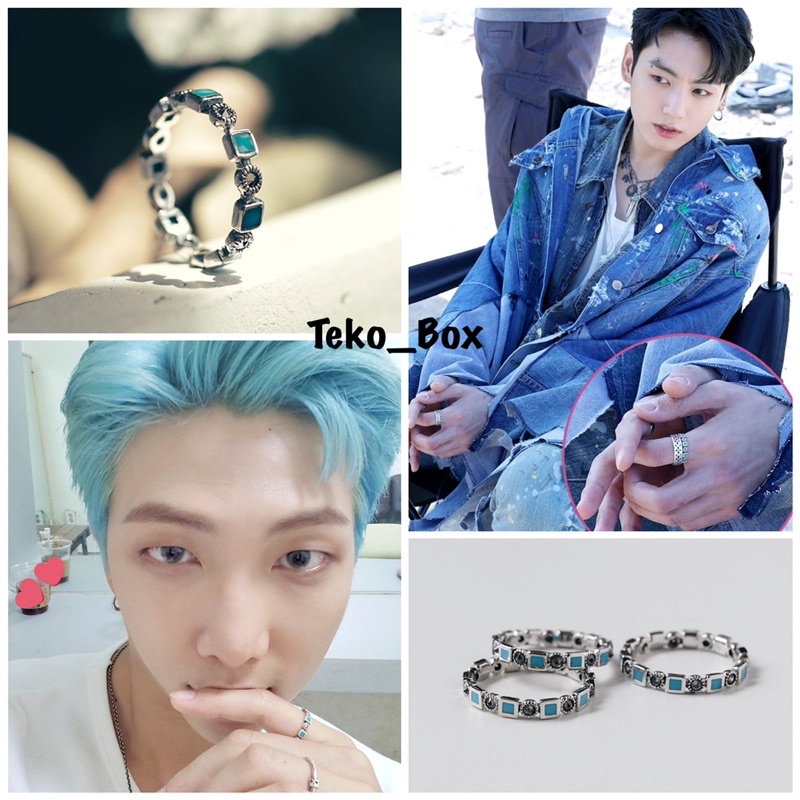 Nhẫn Cheap moment với Jungkook và RM BTS đá vintage (chính hãng) | ileka Ring