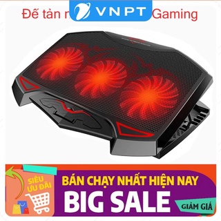 Đế Tản Nhiệt Cho Máy Tính Laptop - Macbook Nuoxi 3 Quạt, Chạy Êm Làm Mát Laptop, Độ Đèn Led Gaming