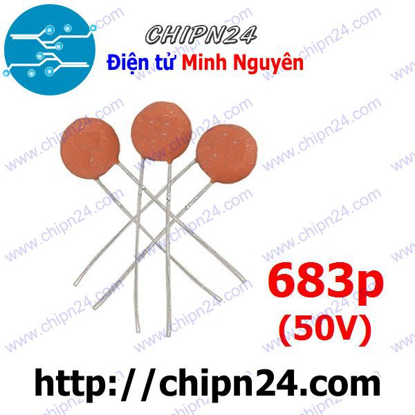 [25 CON] Tụ gốm 683p 50V (68nF 683)