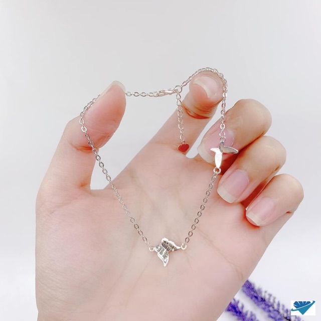 LẮC CHÂN HÌNH BƯỚM SIÊU XINH - BẠC TA S925