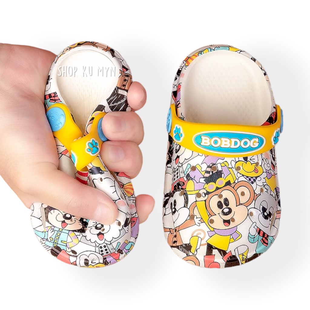 Dép sục Cross cho bé trai bé gái Bobdog 2021 Chính hãng siêu nhẹ chống trơn trượt tạo sự thoải mái cho bé BD01