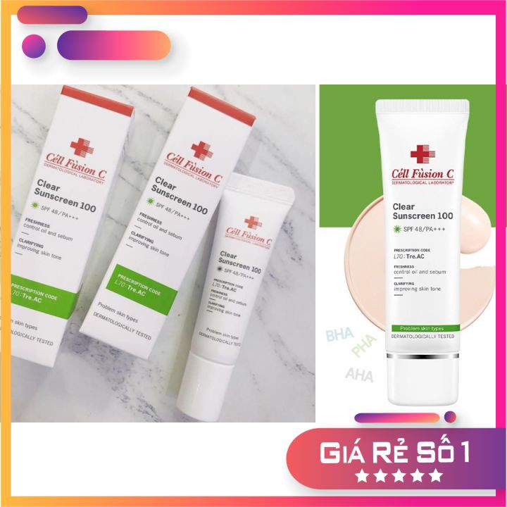 ❤️Kem chống nắng Cell Fusion C Laser / Clear / Toning Suncreen Đỏ / Hồng❤️ | BigBuy360 - bigbuy360.vn