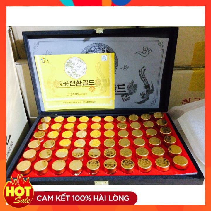 Đông Trùng Hạ Thảo Cân Bằng Huyết Áp Hộp Gỗ 60v Hàn Quốc