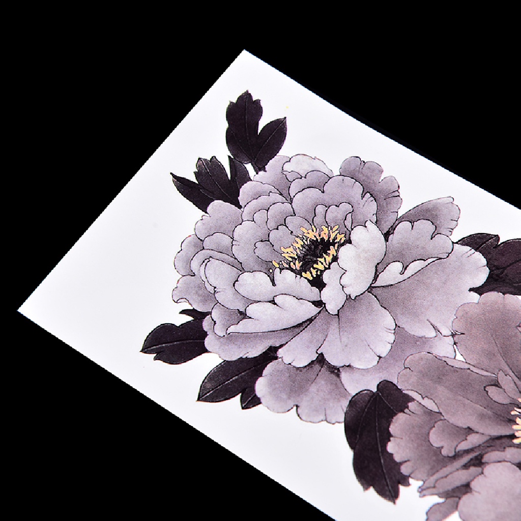 Hình Xăm Dán Tạm Thời Hình Hoa Mẫu Đơn Trung Quốc Chống Nước