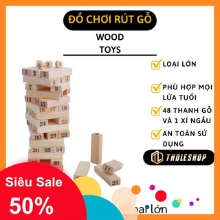 Trò chơi rút gỗ 48 thanh - Bộ trò chơi rút gỗ WOOD TOYS loại lớn siêu đẹp 2785