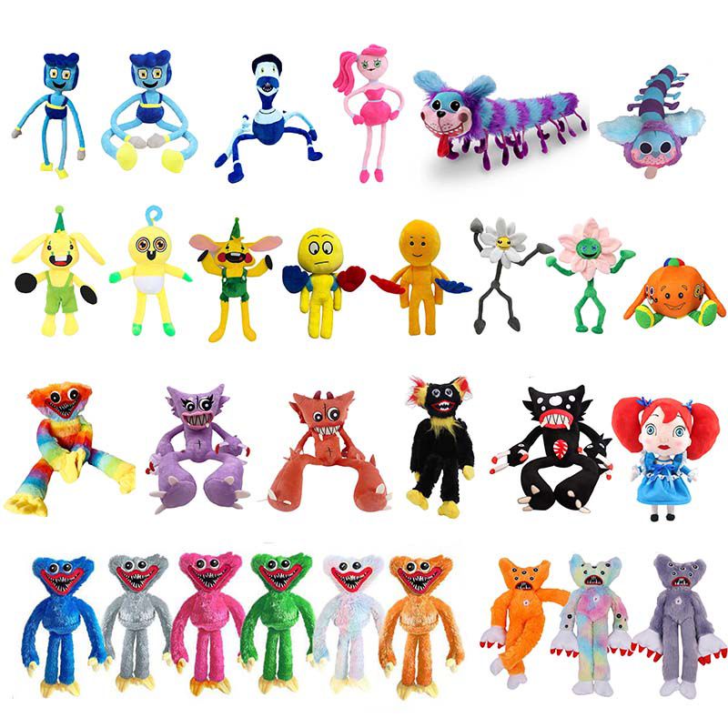Búp bê nhồi bông/ móc khoá nhân vật Poppy Playtime Huggy Wuggy Killy Willy 20-60cm