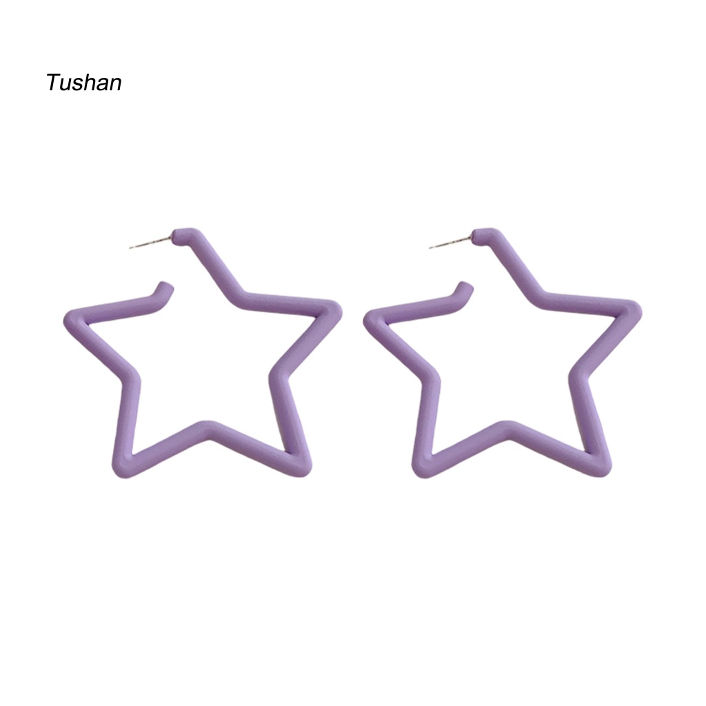 Khuyên Tai Ngôi Sao Lớn Phong Cách Hip Hop Thời Trang Cho Nữ