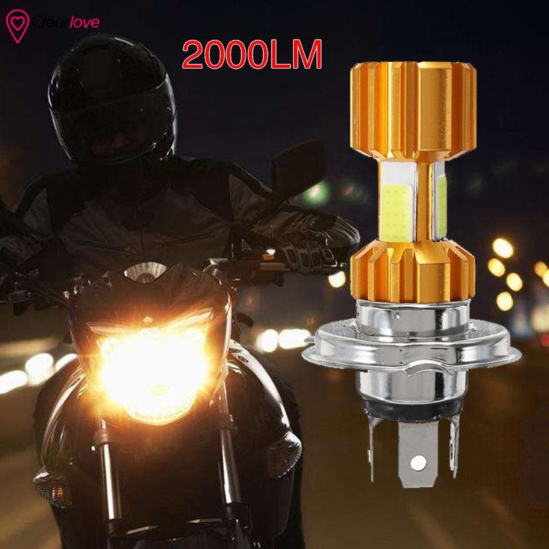 Đèn led cos/pha thay thế ô tô xe máy chân h4 2000lm