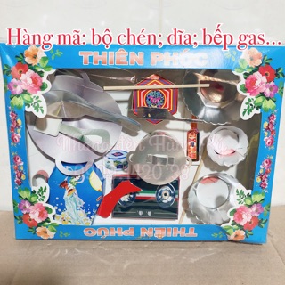 Hàng mã bếp gas, chảo, nồi...