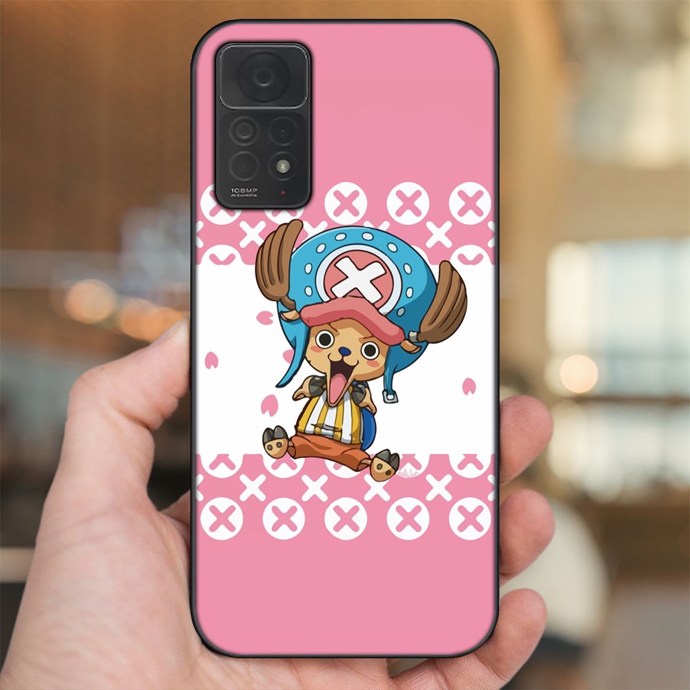 Ốp lưng Xiaomi Redmi Note 11 Pro 4G viền đen in hình Chopper One Piece Đảo Hải Tặc